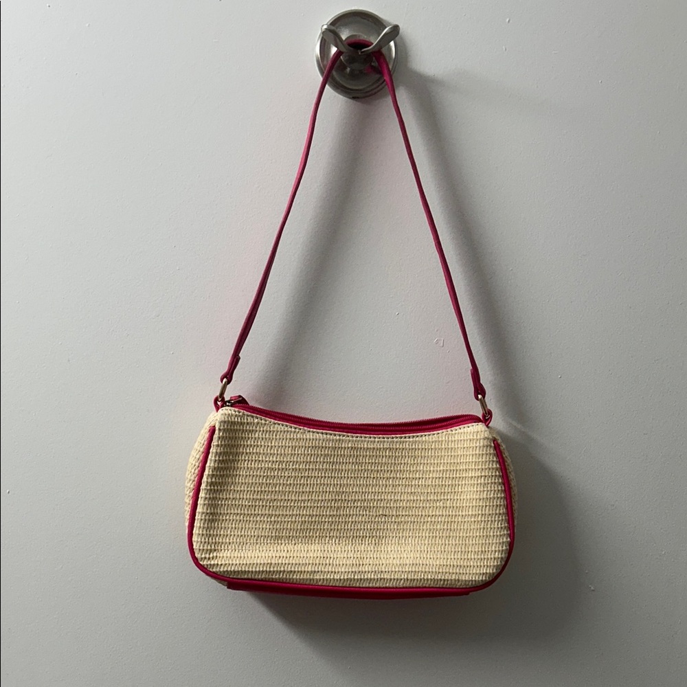 BP Cream and Hot Pink Shoulder Bag